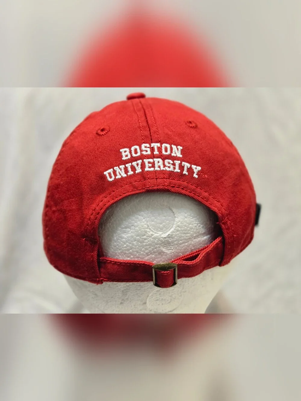 Boston University Terriers Legacy Adjustable Embroidered Logo Baseball Cap Red